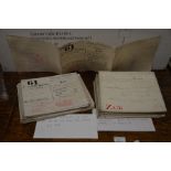 A collection of sixteen late 19th/early 20th century leases on vellum