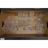 Collection of late 19th century drinking glasses