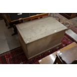 Antique satin birch blanket chest