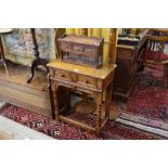 'Titchmarsh and Goodwin, Ipswich' - a good quality oak hall table