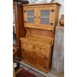 A modern pine kitchen dresser