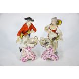 A pair of 19th century Berlin porcelain figures