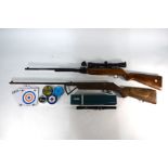 A Webley & Scott Webley Mark 3 .22 air rifle