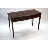 A Victorian mahogany breakfront side table