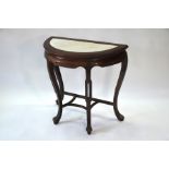A late 19th or early 20th century Chinese hardwood console table
