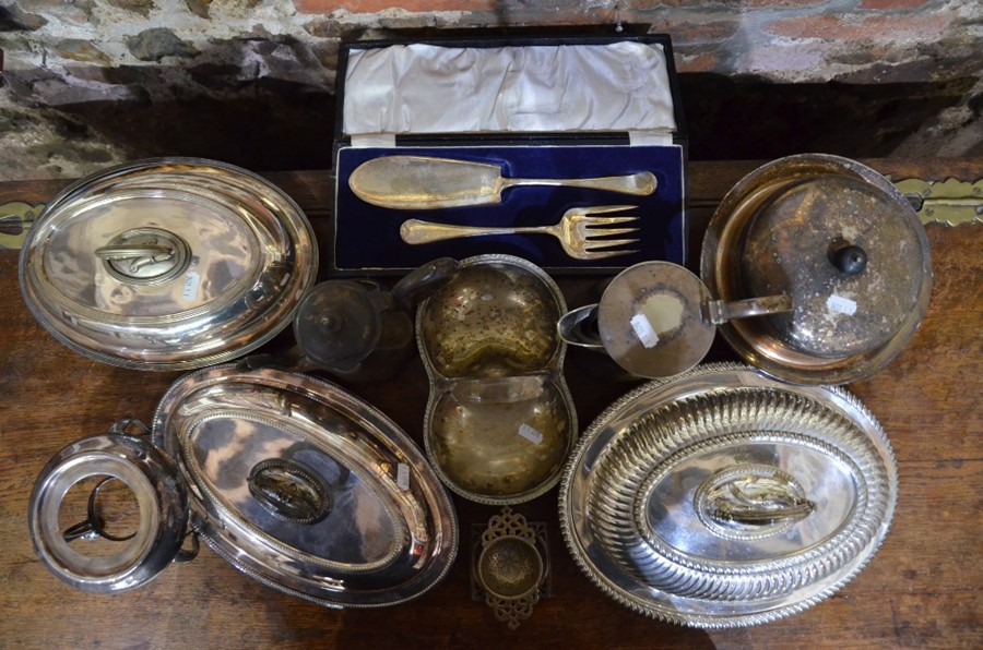 Mixed silver plate items - Image 3 of 3