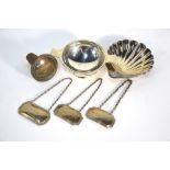 A silver quaich and other items