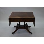 A Regency mahogany sofa table