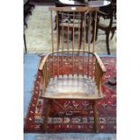 A 19th century comb-back Windsor armchair