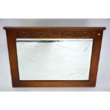 A good quality contemporary oak framed mirror by the Royal Oak Furniture Co