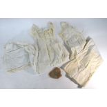Two Edwardian cotton lawn Christening robes