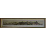 A panoramic lithograph of Hong Kong and the Town of Victoria