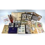 An extensive collection of cigarette cards