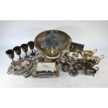 A quantity of electroplated wares