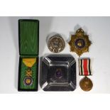 French Republic 'Valeur Discipline' medal and other items