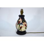 A modern Moorcroft floral design lamp