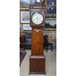 A 'Thos Paul Glasgow' 19th century mahogany longcase clock