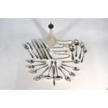 Various silver teaspoons etc