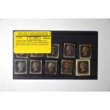 Ten Penny Black Postage Stamps
