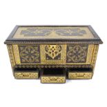 A brass decorated hardwood 'Zanzibar' chest