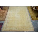 A fine Indian Bharat Heini camel ground carpet