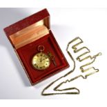 A Victorian 18k fob watch