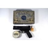 A boxed Webley & Scott Webley .22 Air Pistol, Mk 1