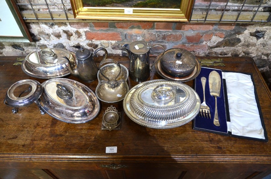 Mixed silver plate items
