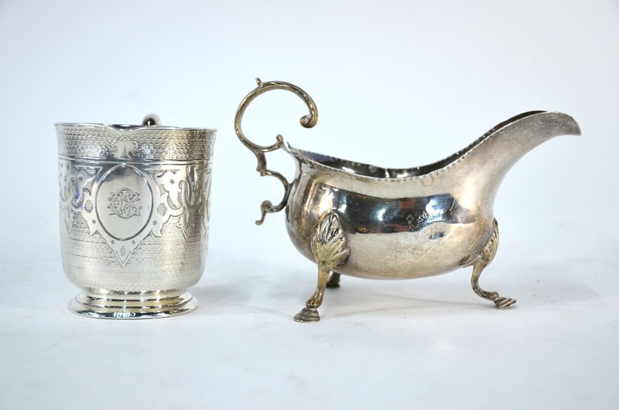 Silver sauce boat and mug - Image 2 of 4