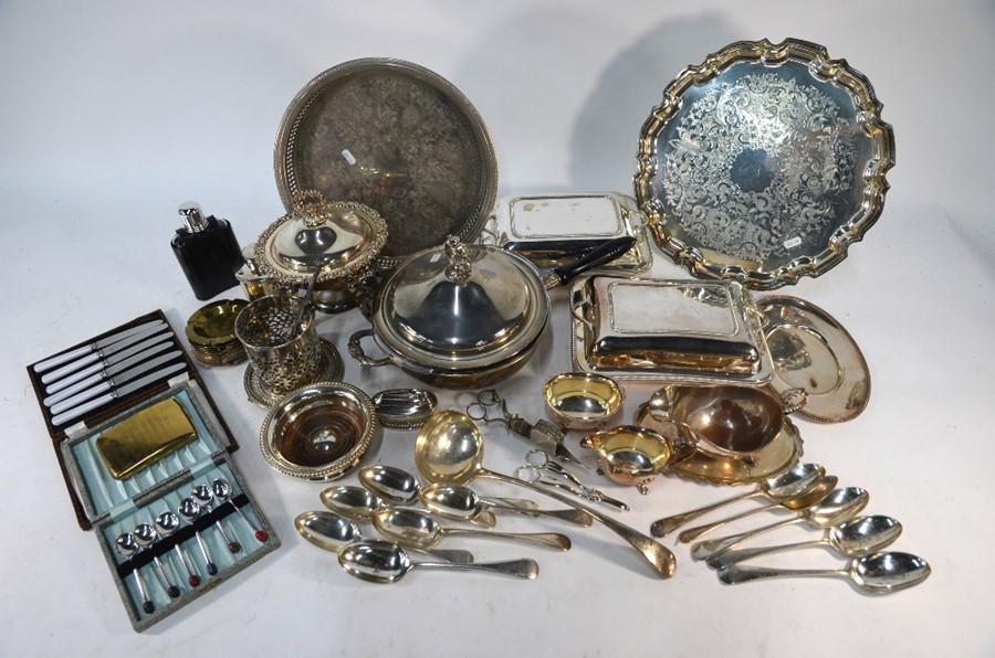 A quantity of electroplated wares