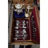 A canteen of stainless steel Dubarry pattern flatware