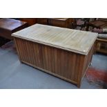 Large teak storage trunk by Julian Chichester Designs