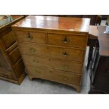 A 19th century mahogany chest of drawers