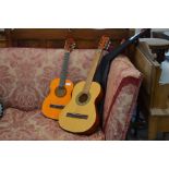 A 1/2 size 'Encore ENC 36N' six-string acoustic guitar with soft case