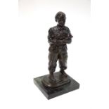 A brown-patinated bronze figure of a British soldier