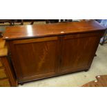 A 19th century mahogany library cabinet