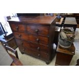 A Victorian mahogany chest