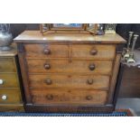 A large 19th century mahogany chest of drawers