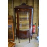 A good quality mahogany bowfront display cabinet