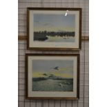 After Peter Scott - A pair of wetland prints