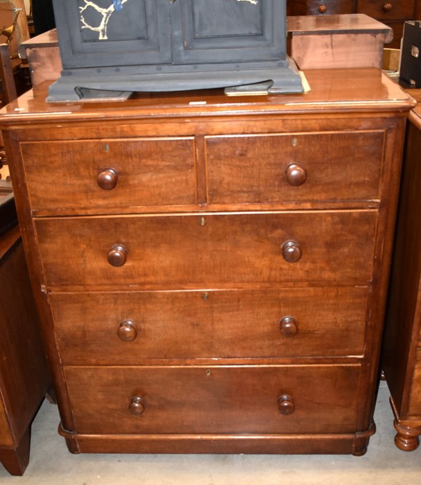 A Victorian mahogany chest