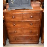 A Victorian mahogany chest