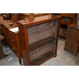 A 19th century mahogany open bookcase