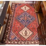 A Persian Hamadan rug 205 x 145 cm