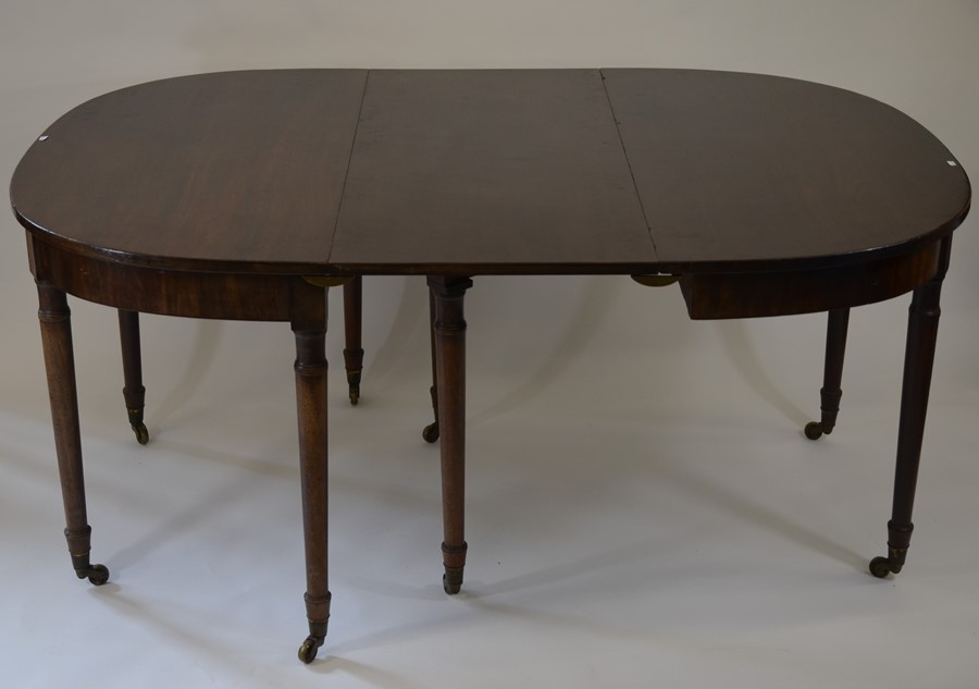 A George III mahogany dining table