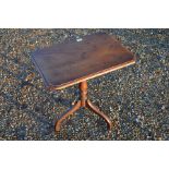 A 19th century mahogany tilt-top occasional table