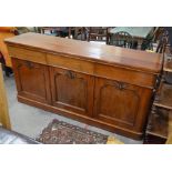 A Victorian mahogany sideboard