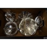 A pair of Victorian Elkington Plate wine cups, etc