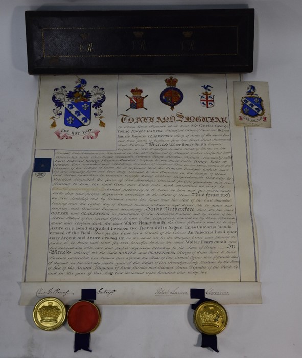 Victorian Grant of Arms - Image 2 of 18