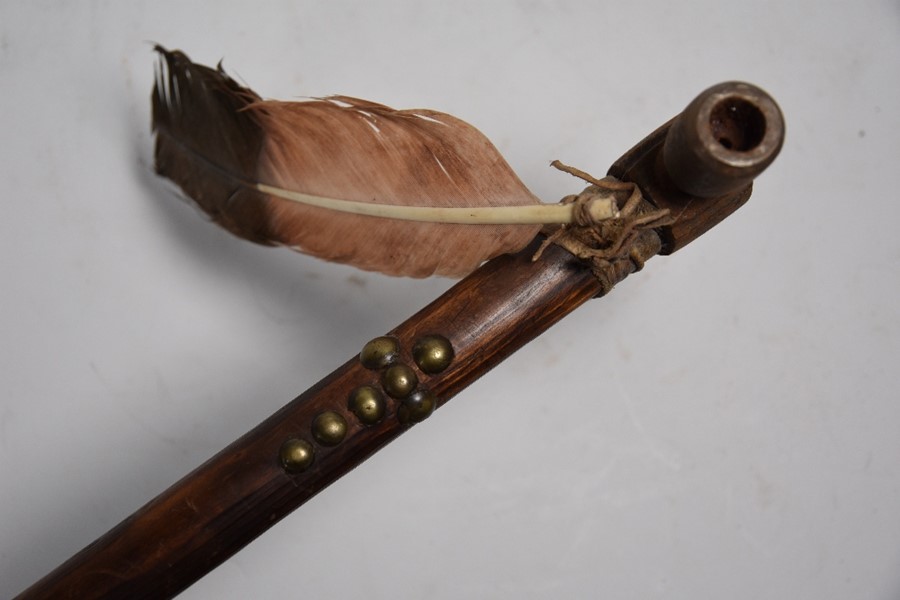 A Native American tomahawk/pipe - Image 3 of 8